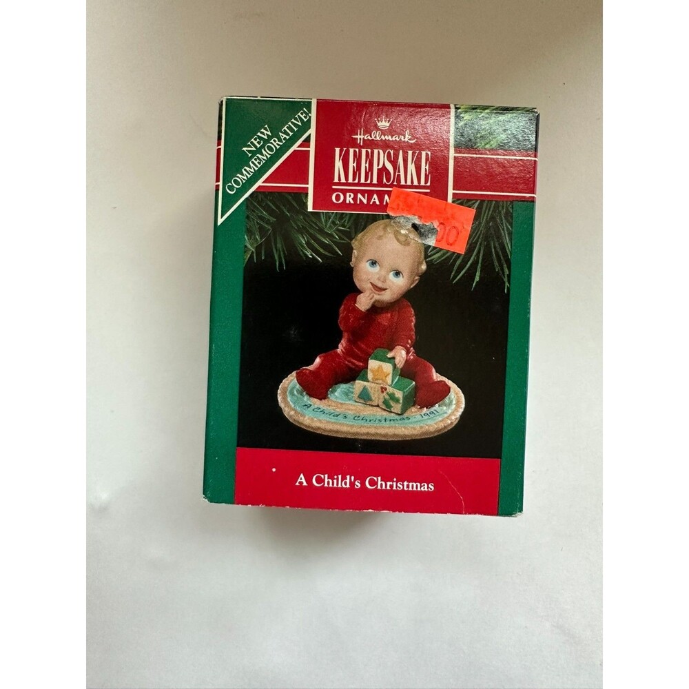 1991 Hallmark Christmas Holiday Ornament ‘a Child’s Christmas’